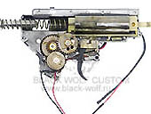 AGM M4A1 RIS GearBox - Вид на бокс разобранный