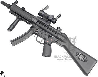 ТМ, СА MP5 Solid Stock with Wire, G&G MP5 Metal Receiver, G&P RAS for MP5A4/A5